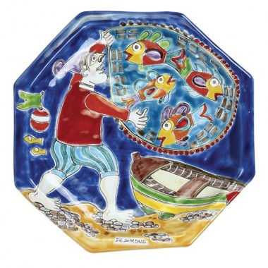 Octagonal Plate Folk DS POT25DS-06 Octagonal Plate Folk DS POT25DS-06